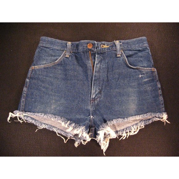 Rustler Womans CUTOFF JEANS SHORTS W 29 MEASURED Blue Denim Daisy Dukes - Picture 1 of 9